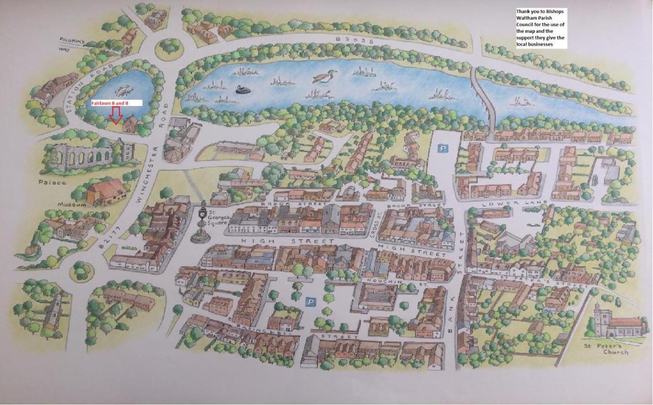 Fairlawn Panzió Bishops Waltham Kültér fotó